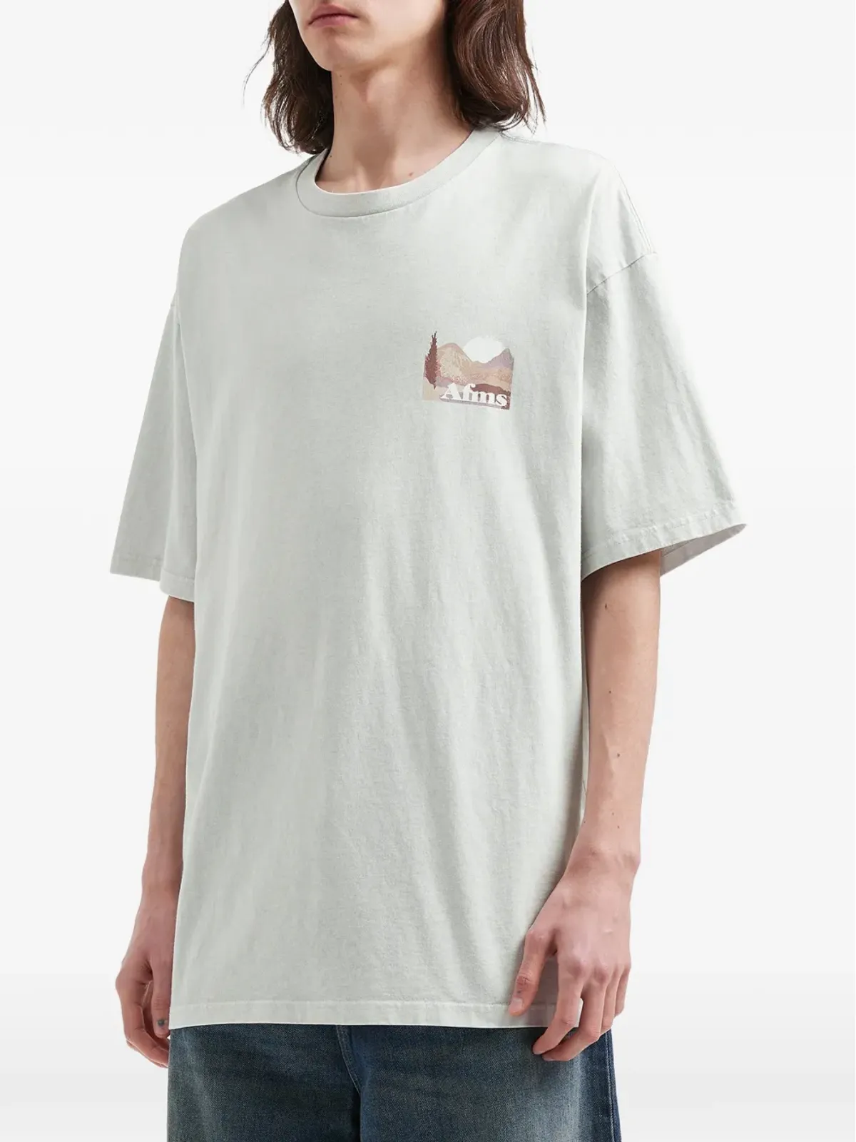aftermaths グラフィックプリントTシャツ - グレー - 画像3