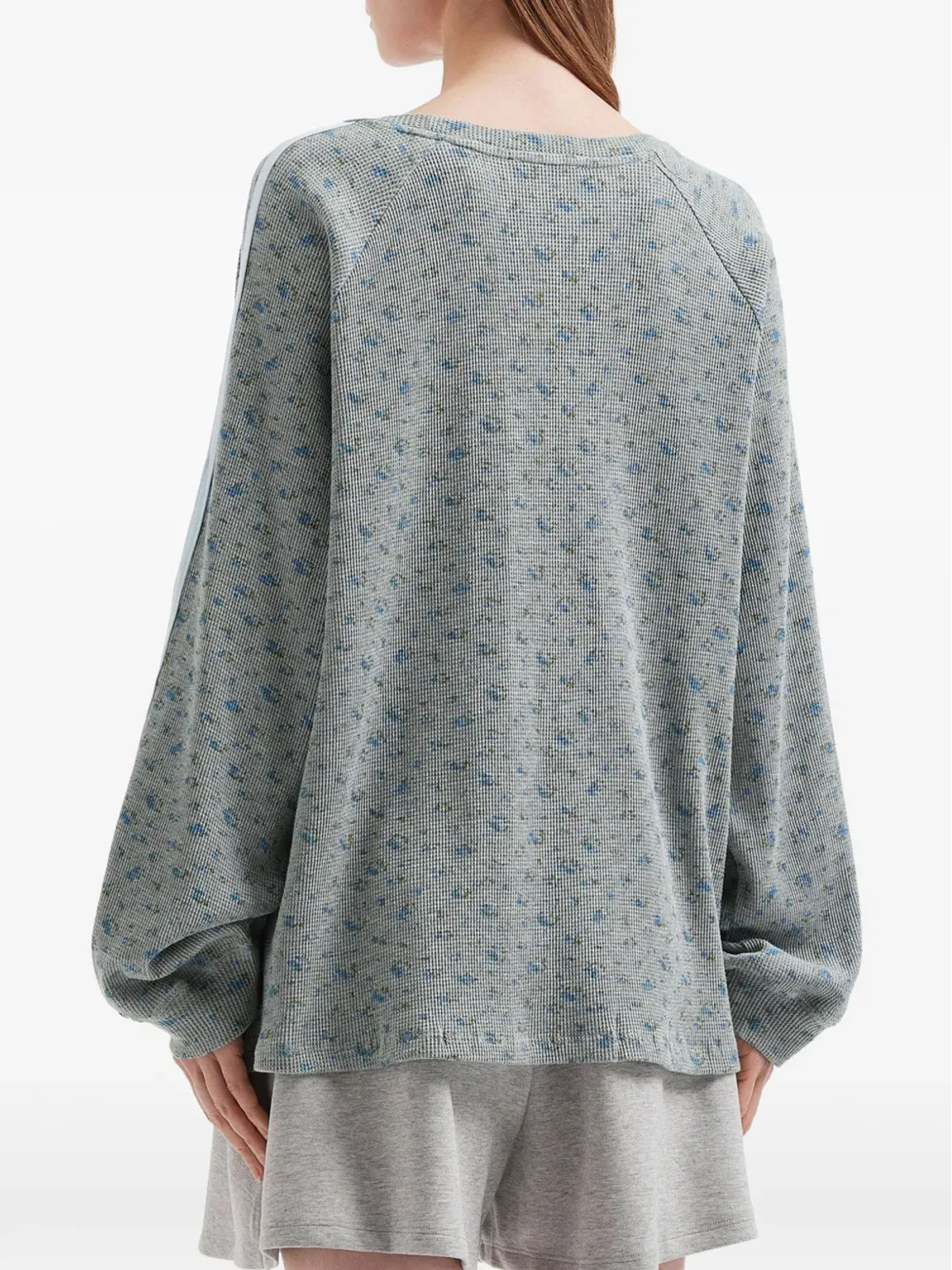 Mini Cream 花柄プリント長袖Tシャツ - 画像4