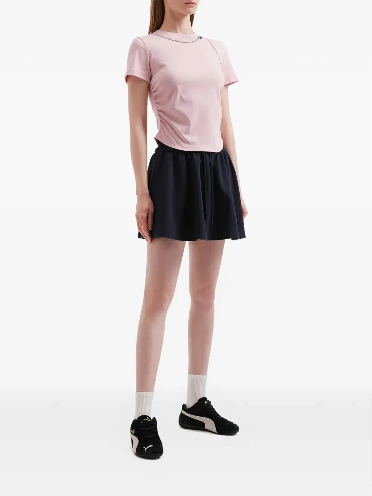 Mini Cream チェーン付きTシャツ - 画像2