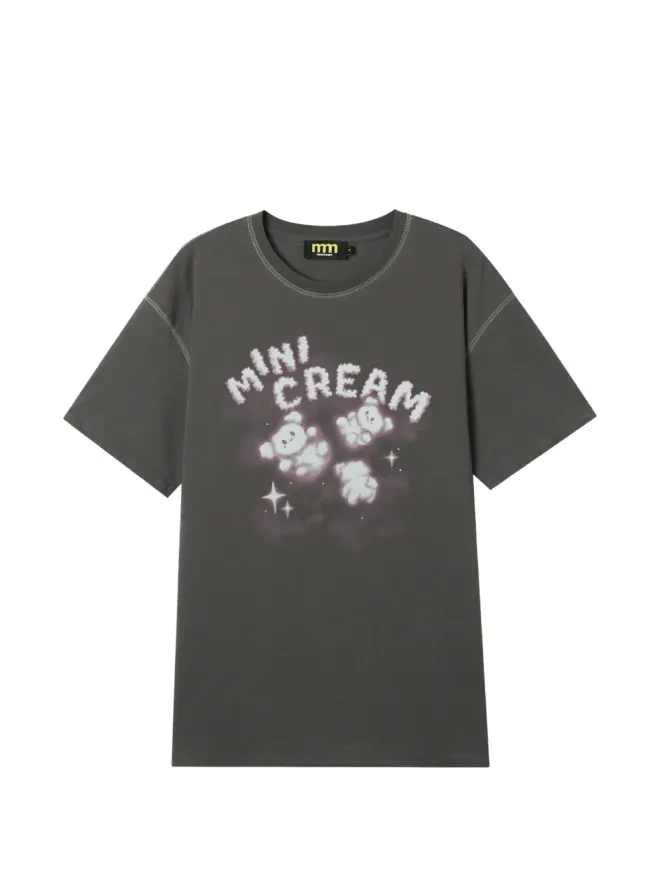 Mini Cream Mini Cream クラウドプリントTシャツの商品画像