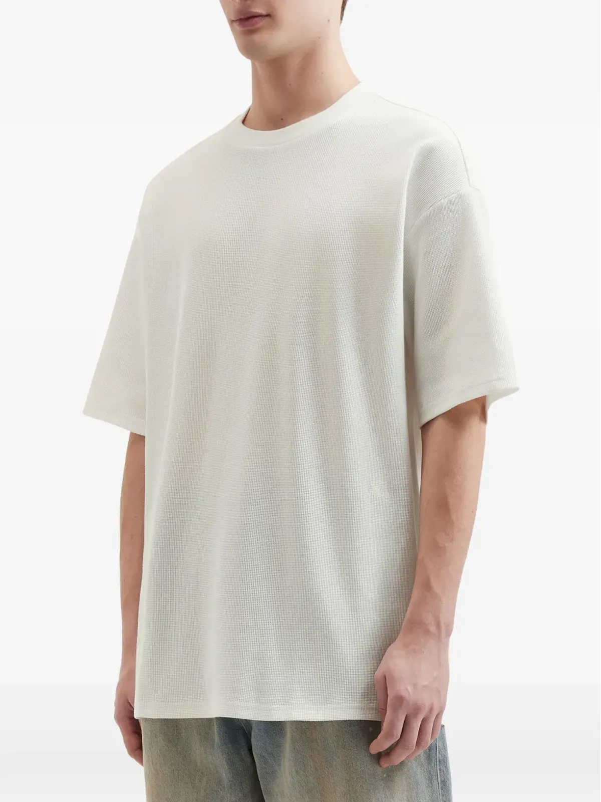 aftermaths ラウンドネック・ワッフルTシャツ - 画像3