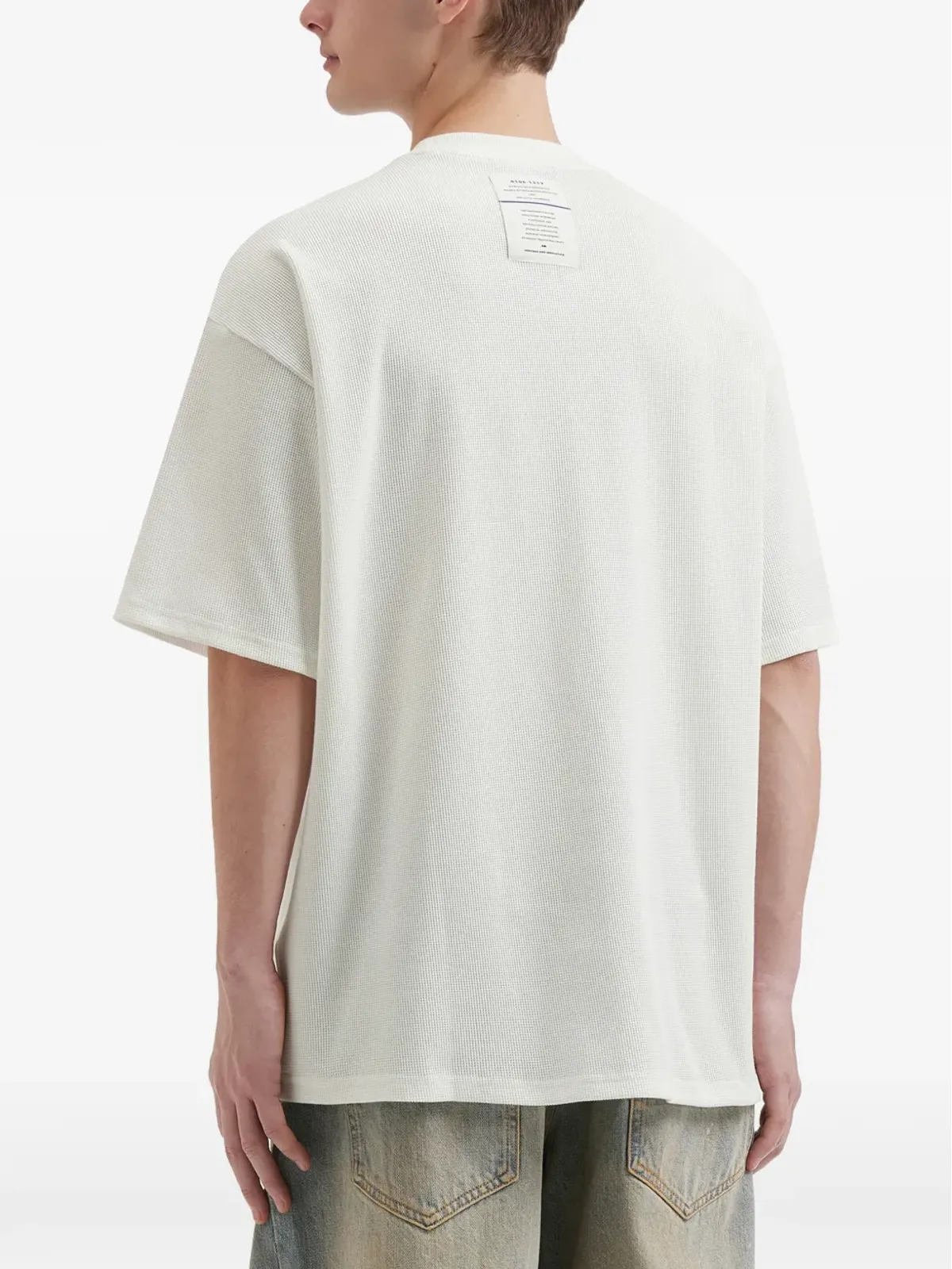 aftermaths ラウンドネック・ワッフルTシャツ - 画像4
