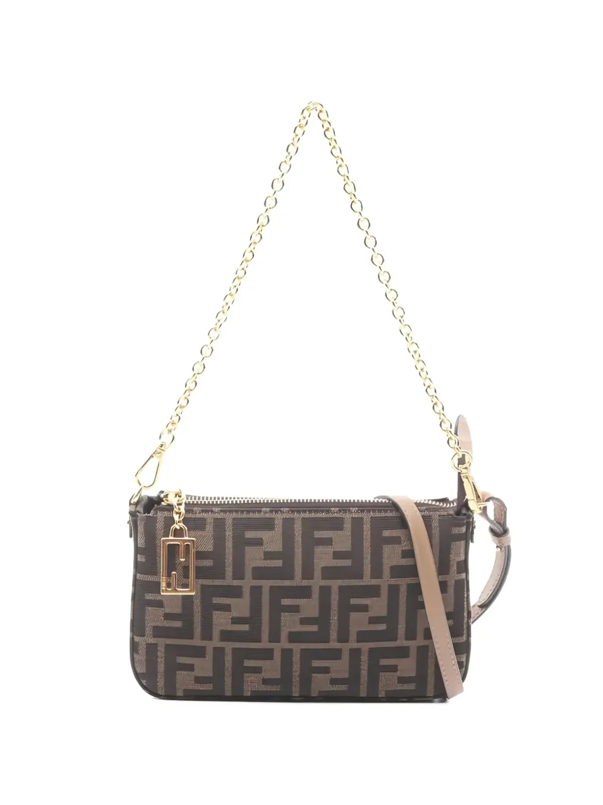 Fendi Pre-Owned ズッカ ポーチ ハンドバッグ - ブラウン - 画像1