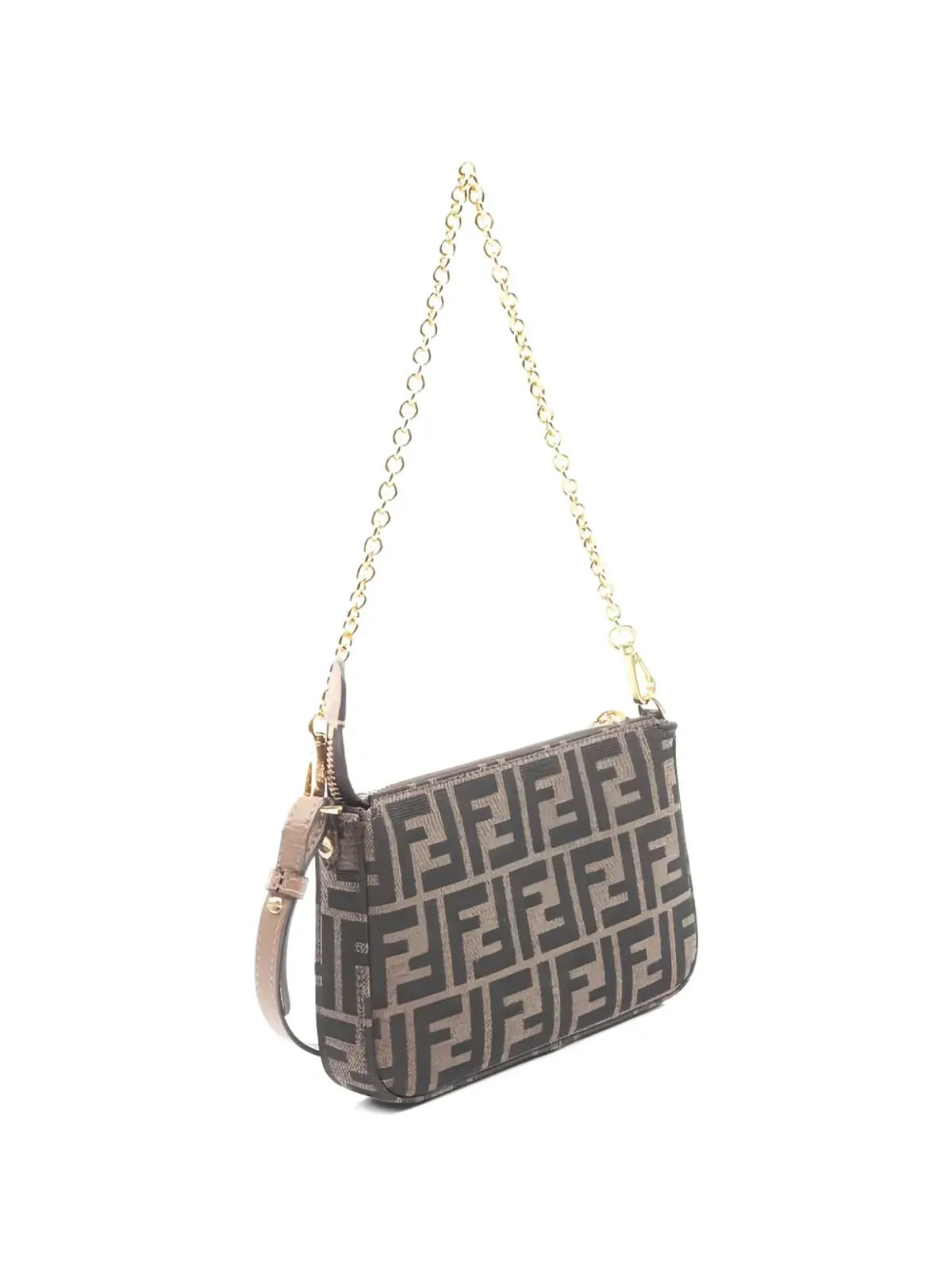 Fendi Pre-Owned ズッカ ポーチ ハンドバッグ - ブラウン - 画像2