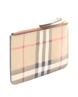 Burberry Pre-Owned チェック柄レザー ZIPウォレット - サムネイル2