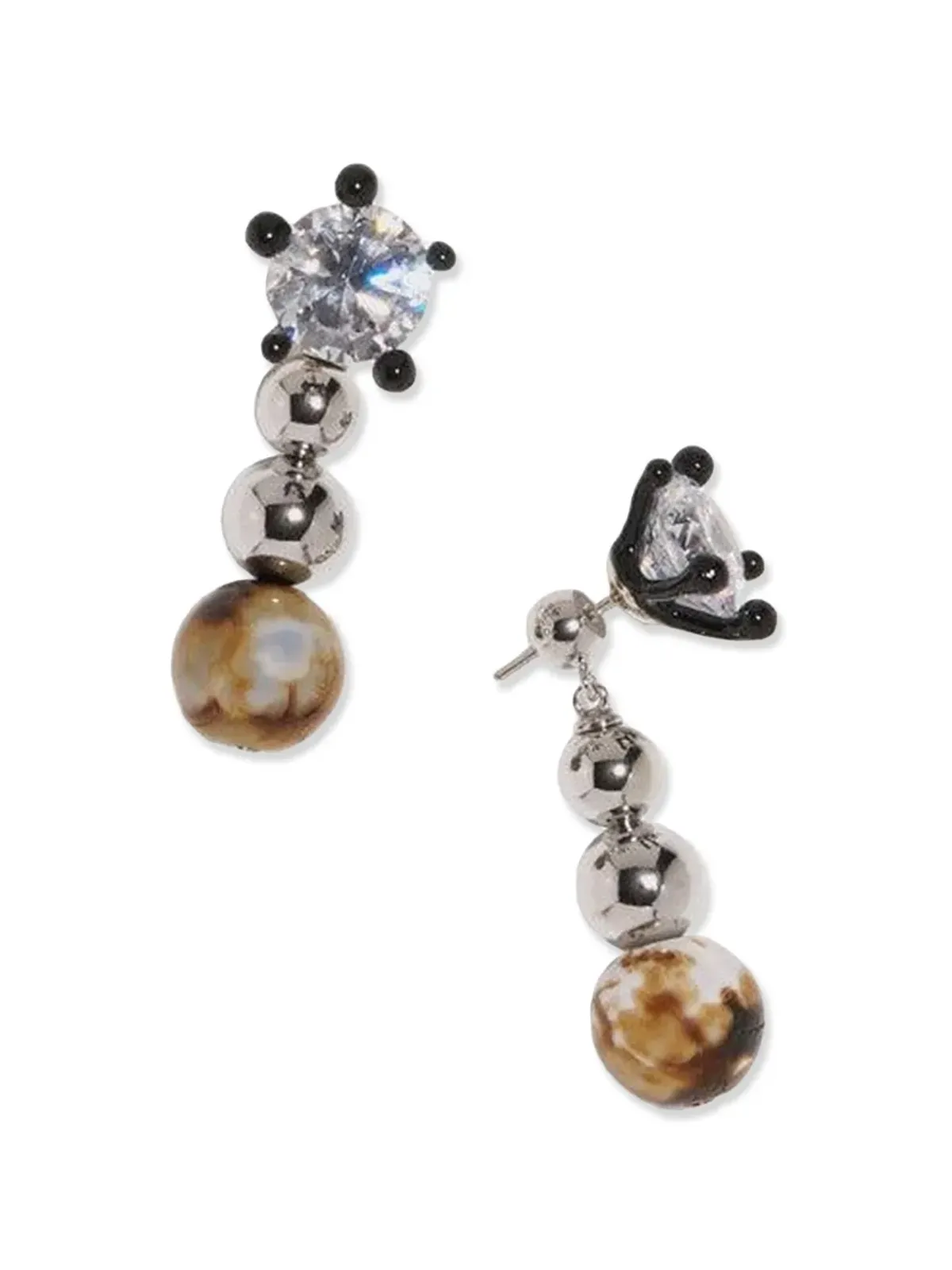 Panconesi Ascolto Chandeliers drop earrings - Silver - 画像2