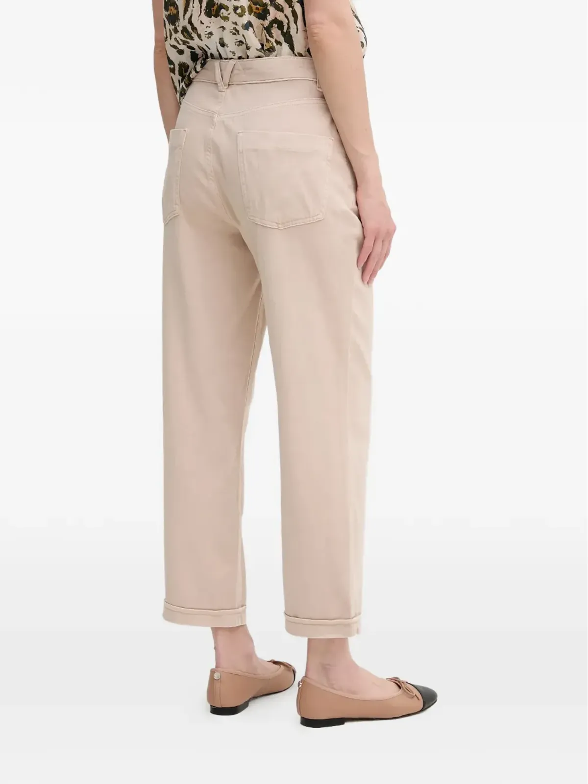 Marc Aurel cuffed trousers - Neutrals - 画像3