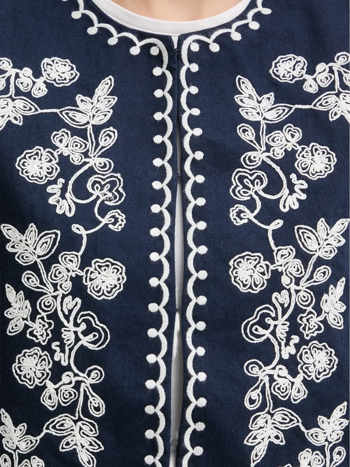 Hoss Intropia 花柄刺繍のベスト - 画像5