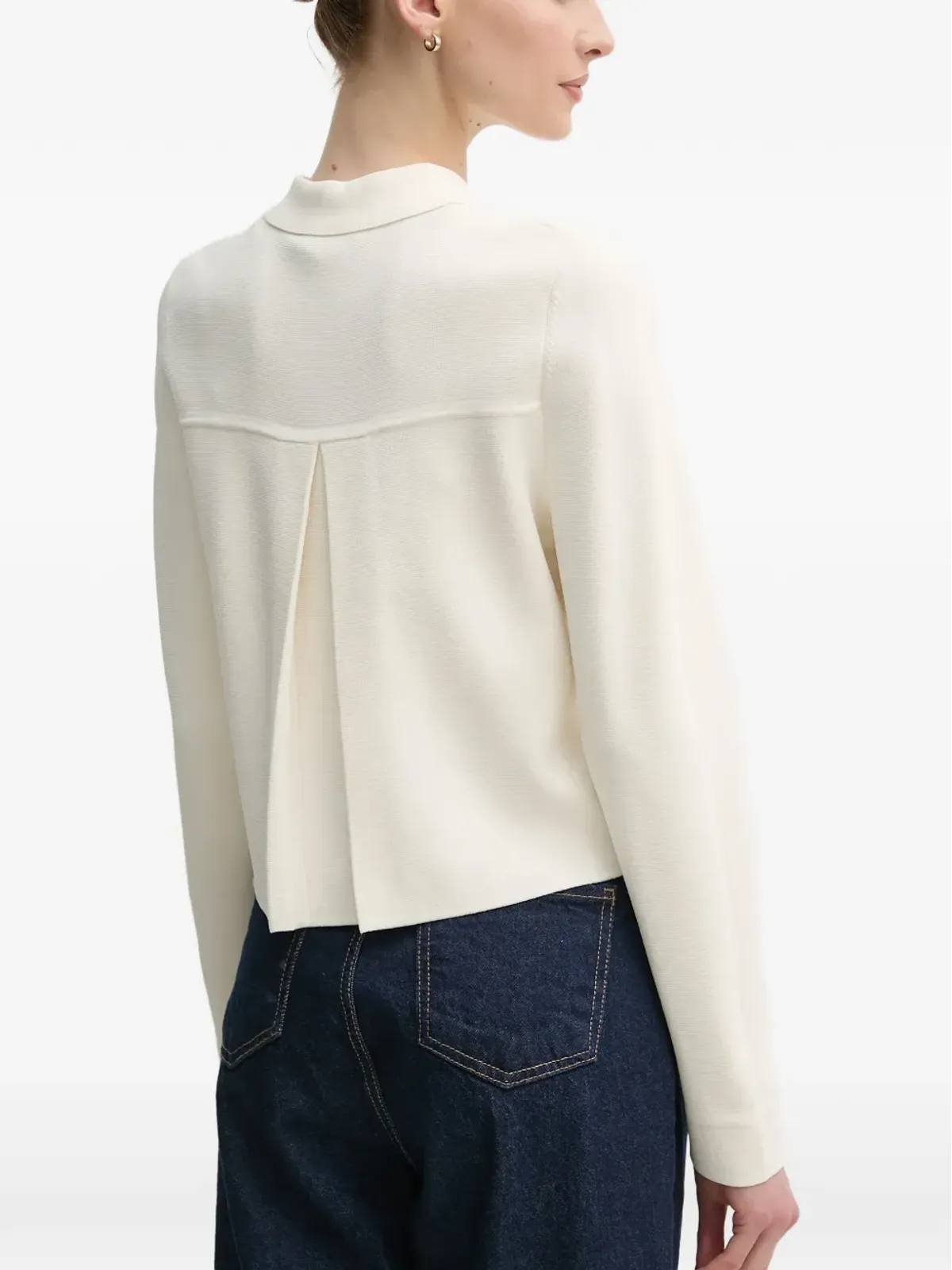 OUI embellished pocket cardigan - White - 画像3
