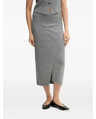 OUI split midi skirt - Grey - サムネイル1