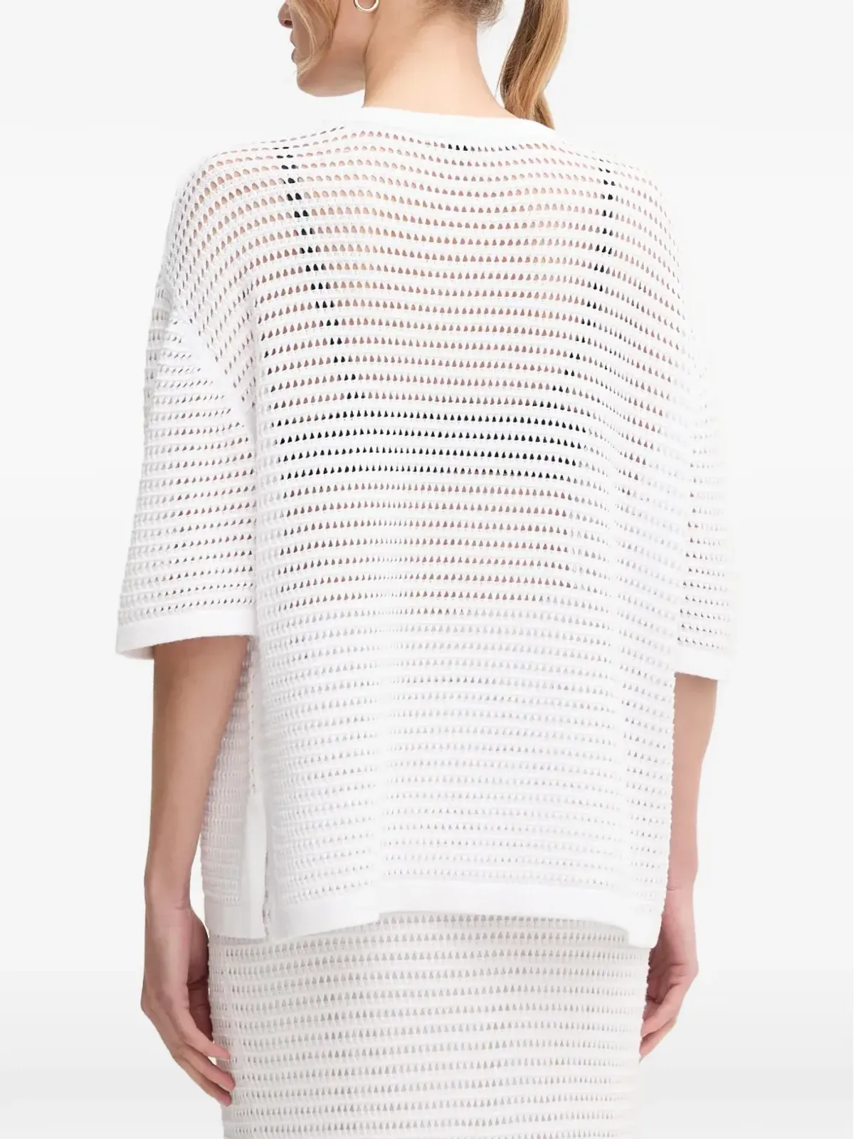Marc Aurel オープンニットTシャツ - 画像3