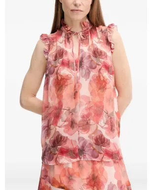 Marc Aurel ラッフル花柄トップ - サムネイル1