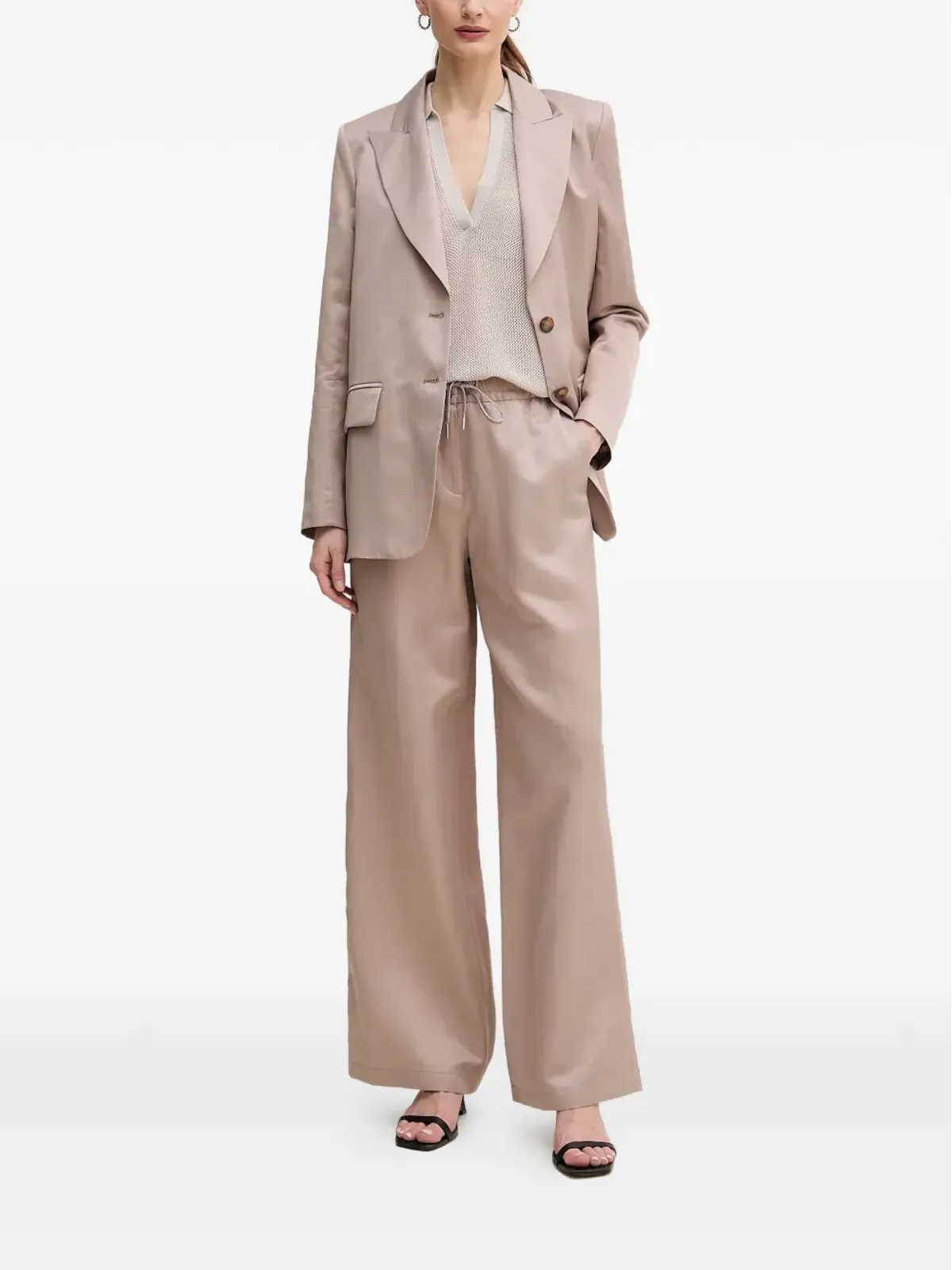 Marc Aurel メッシュVネックTシャツ - 画像2
