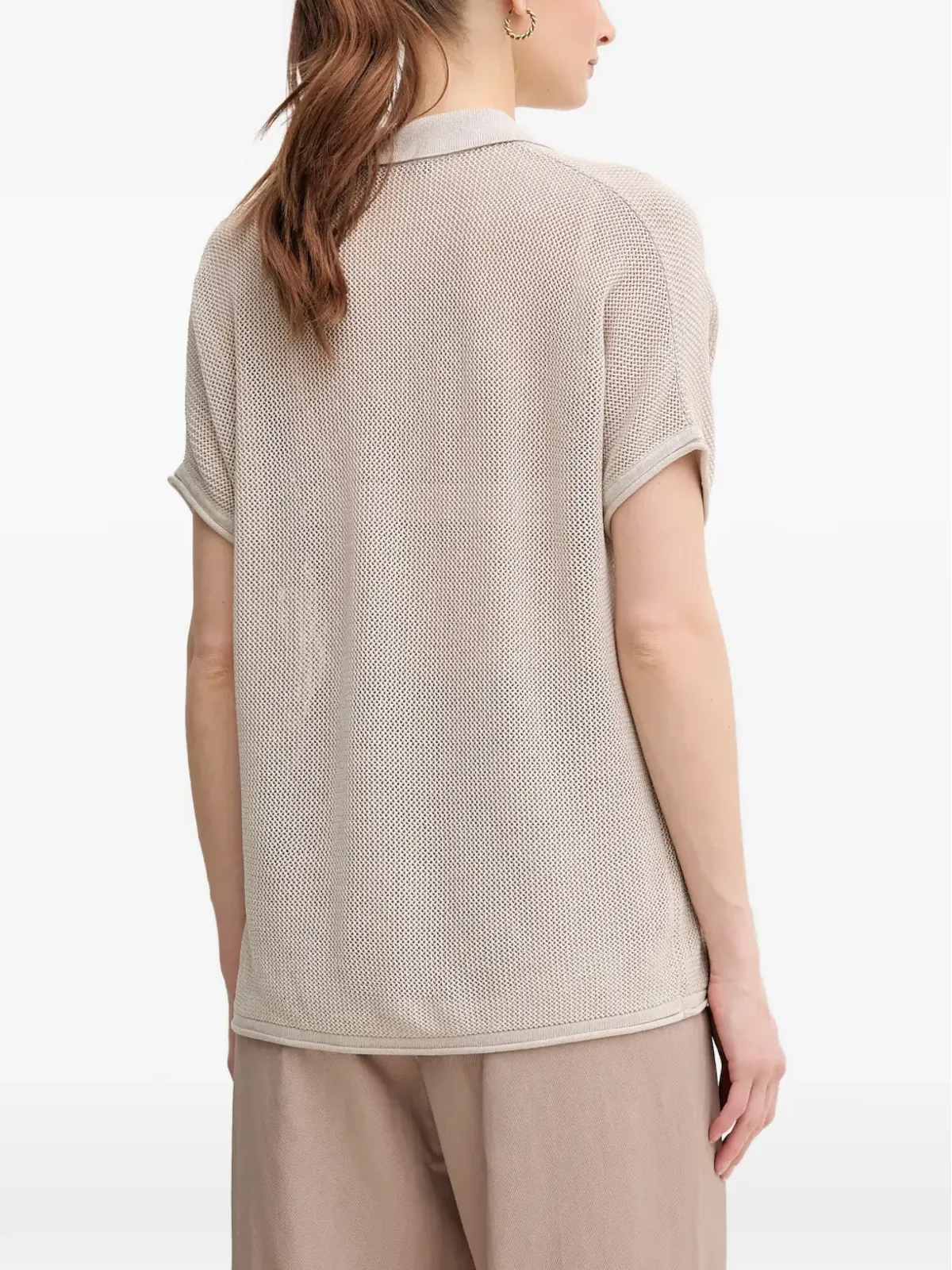 Marc Aurel メッシュVネックTシャツ - 画像3