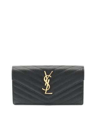 Saint Laurent Pre-Owned 20sモノグラム二つ折りレザーウォレット - サムネイル1