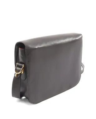 Celine Pre-Owned ホースキャリッジレザー ショルダーバッグ - ブラウン - サムネイル2