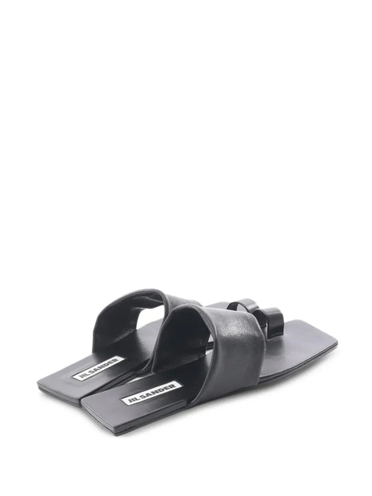 Jil Sander Pre-Owned 2020年代 レザーサンダル（ブラック） - 画像3
