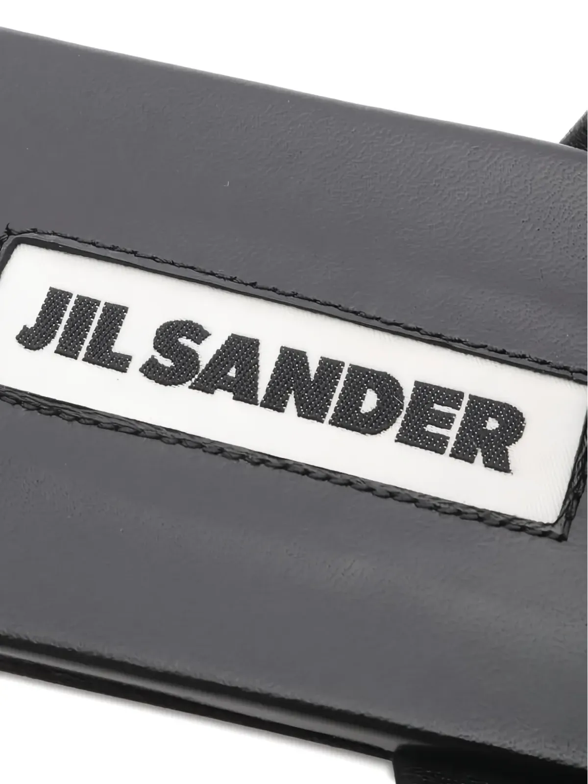 Jil Sander Pre-Owned 2020年代 レザーサンダル（ブラック） - 画像4
