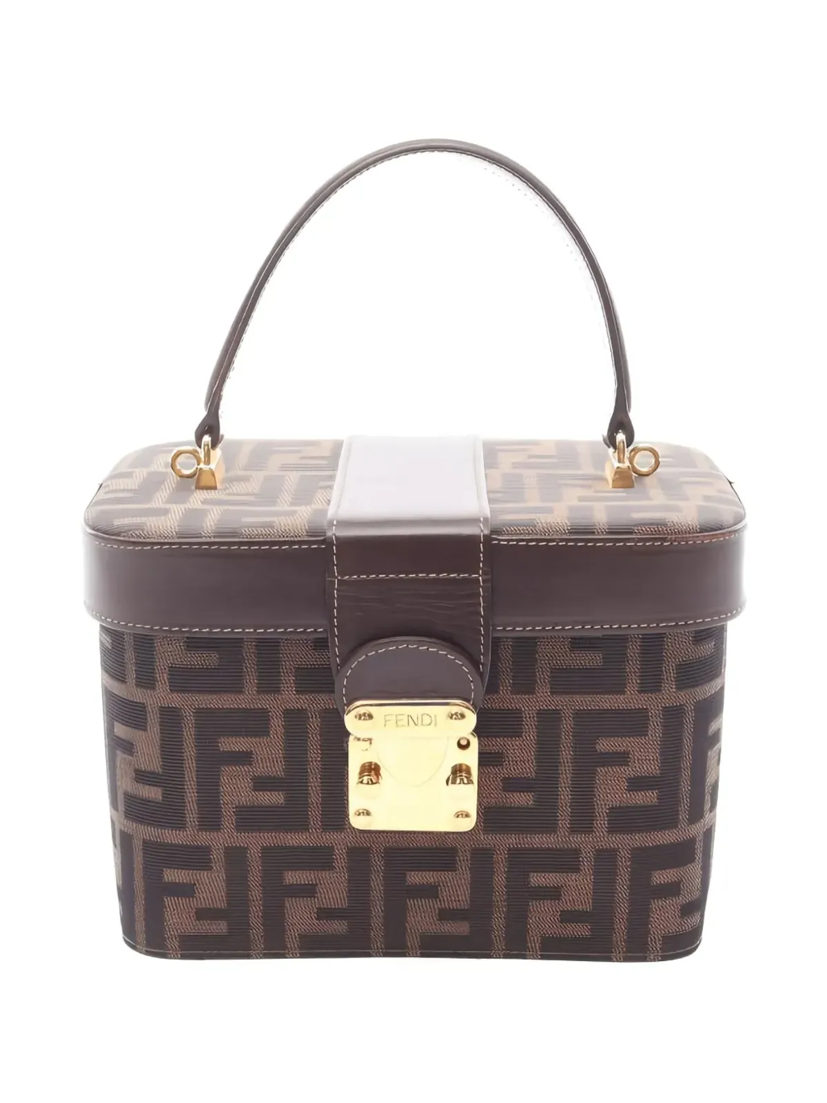 Fendi Pre-Owned Zuccaモノグラム バニティケース - 画像1