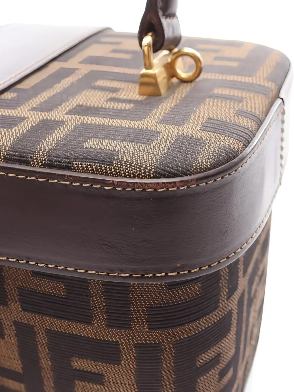Fendi Pre-Owned Zuccaモノグラム バニティケース - 画像5