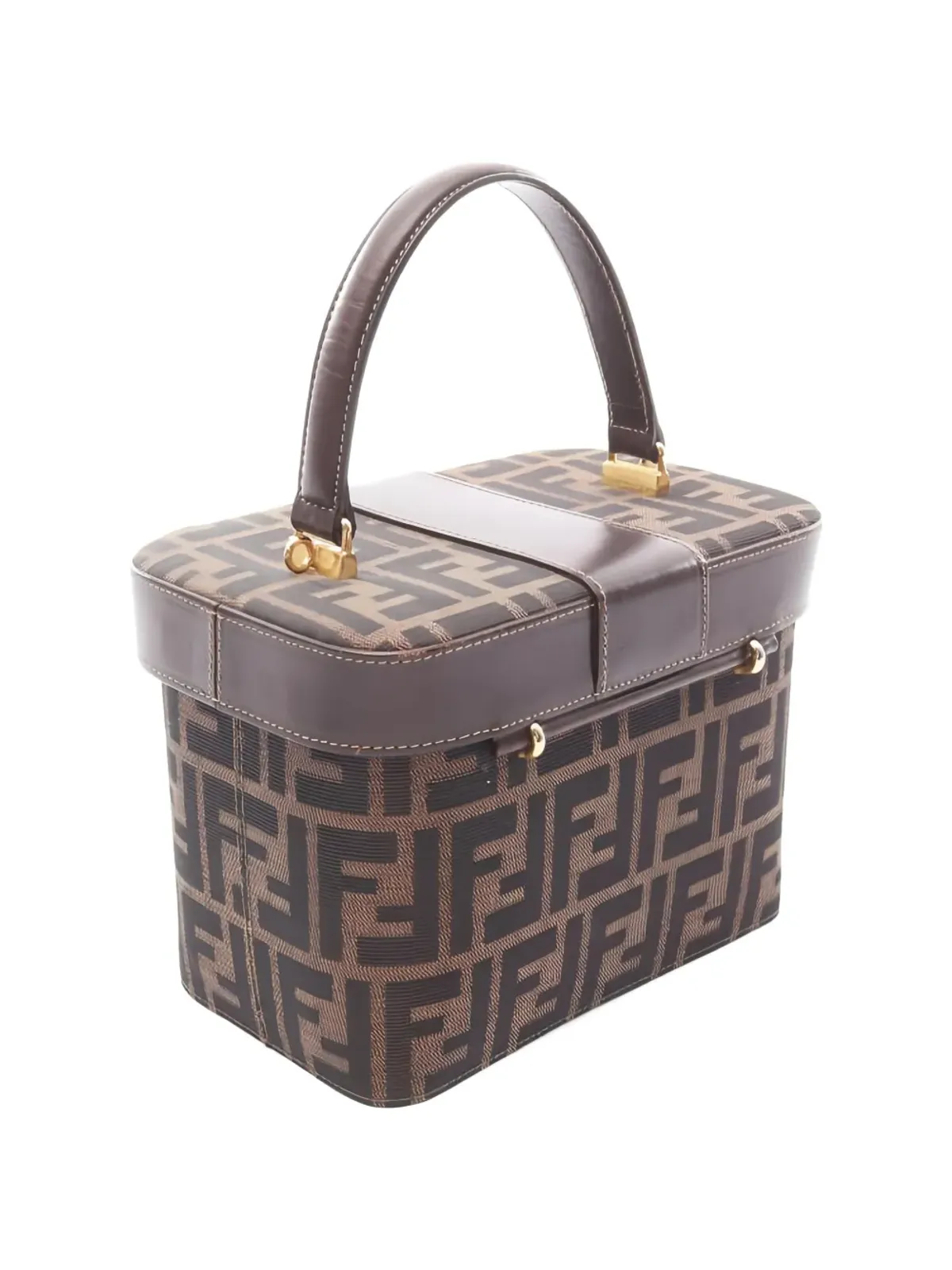 Fendi Pre-Owned Zuccaモノグラム バニティケース - 画像2