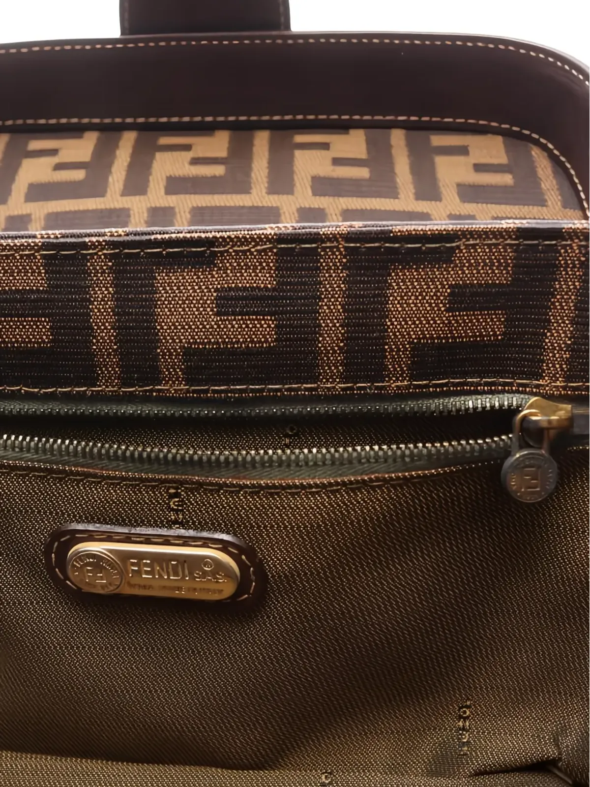 Fendi Pre-Owned Zuccaモノグラム バニティケース - 画像3
