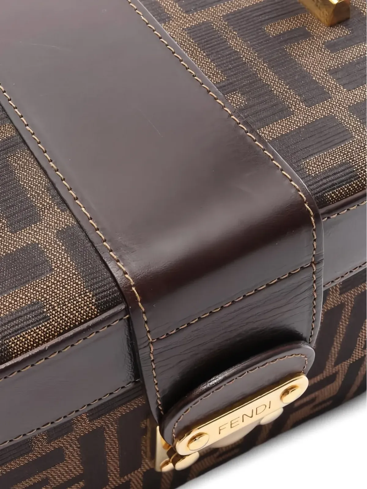 Fendi Pre-Owned Zuccaモノグラム バニティケース - 画像4