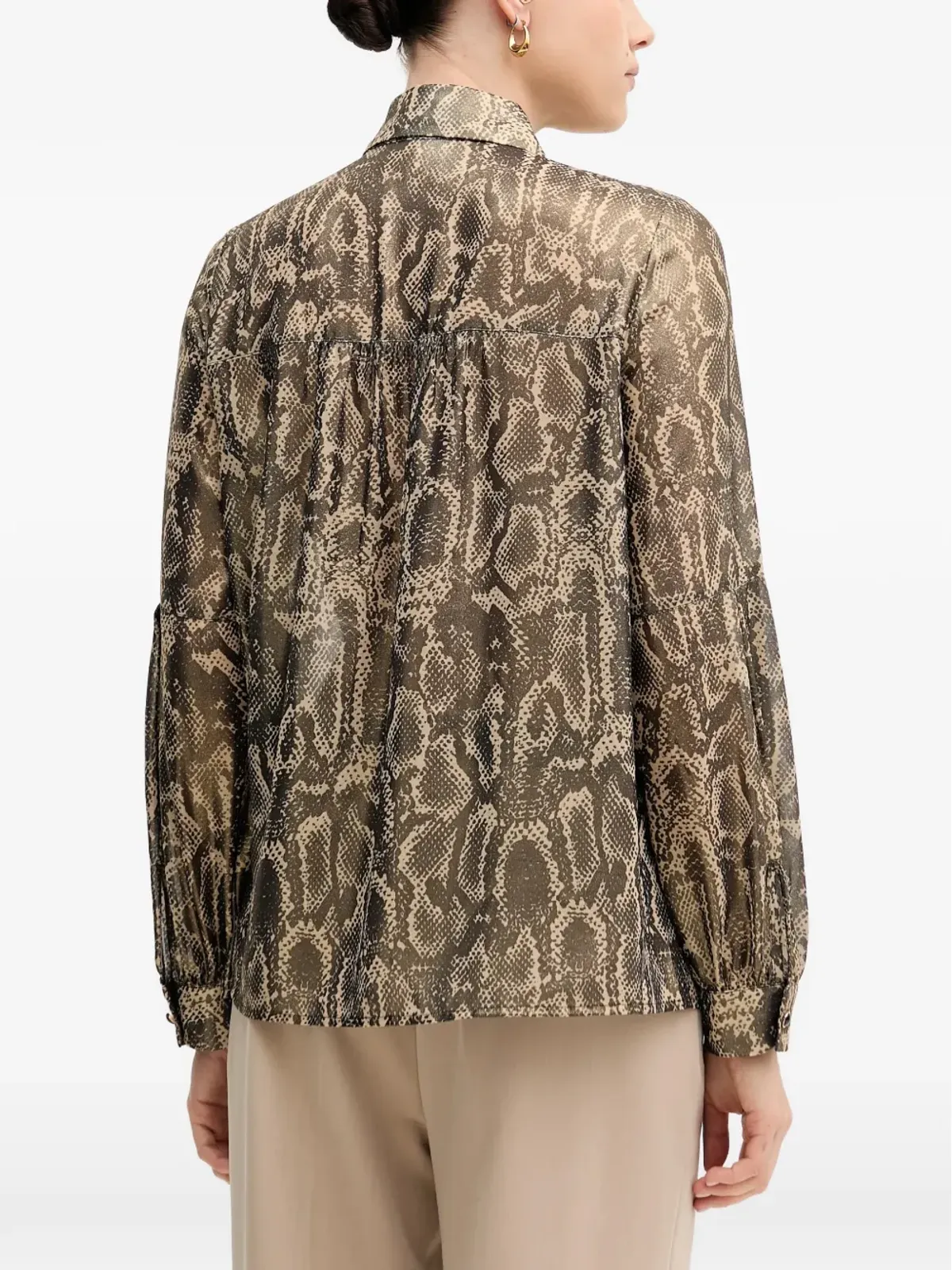 Marc Aurel snake-print shirt - Neutrals - 画像3