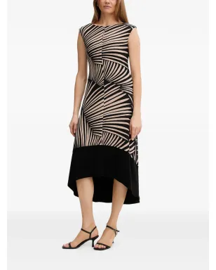 Joseph Ribkoff patterned midi dress - Black - サムネイル2
