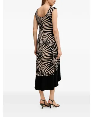 Joseph Ribkoff patterned midi dress - Black - サムネイル3