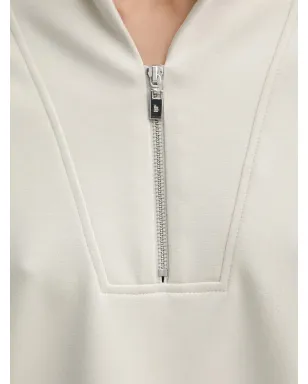Joseph Ribkoff ジップファンネルネック スウェットシャツ - サムネイル5