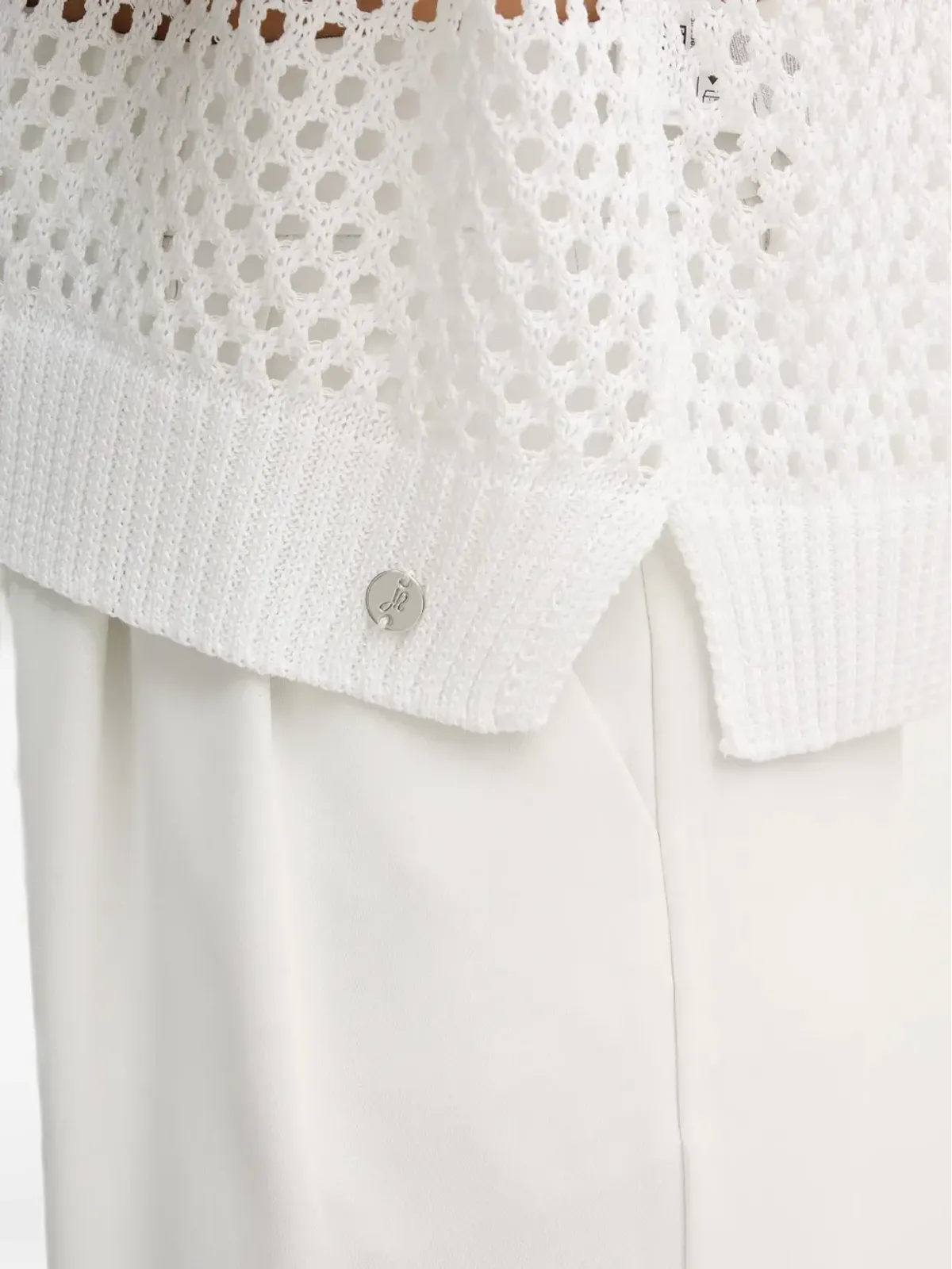 Joseph Ribkoff ジップメッシュポロトップ - 画像5