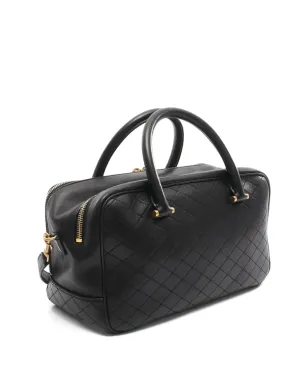 Saint Laurent Pre-Owned ダッフル型キルテッドレザートート - サムネイル2