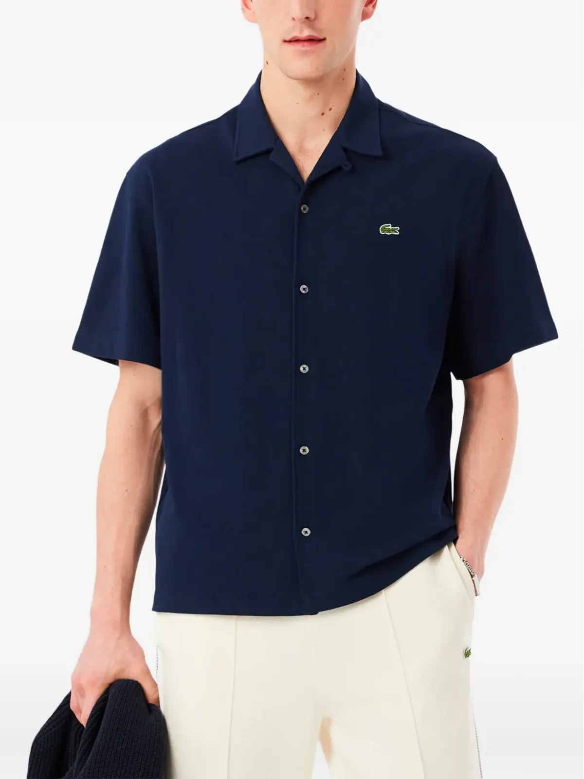 Lacoste 半袖ボタンアップシャツ - 画像2