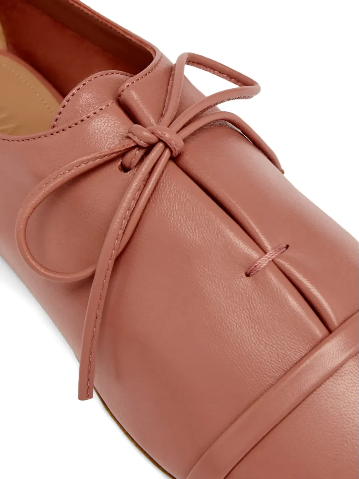 Malone Souliers ジーンレザー レースアップフラット - 画像4