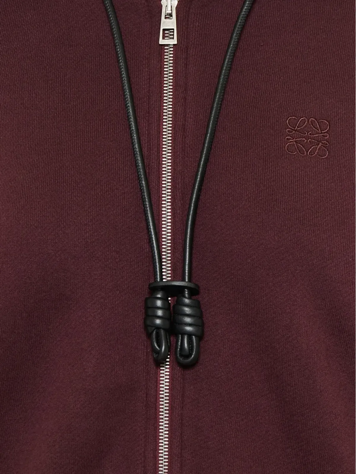LOEWE ジップフードセーター - 画像3