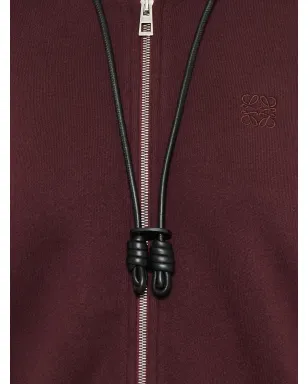 LOEWE ジップフードセーター - サムネイル3
