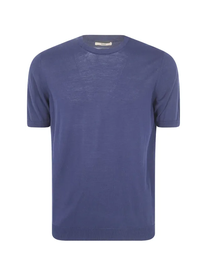 Nuur Nuur ショートスリーブ クルーネック Tシャツ - ブルーの商品画像