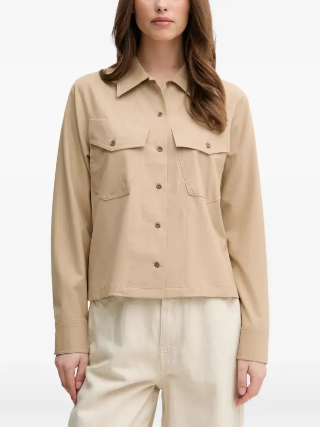 Mos Mosh Mos Mosh Phila Roy flap-pocket shirt - Neutralsの商品画像