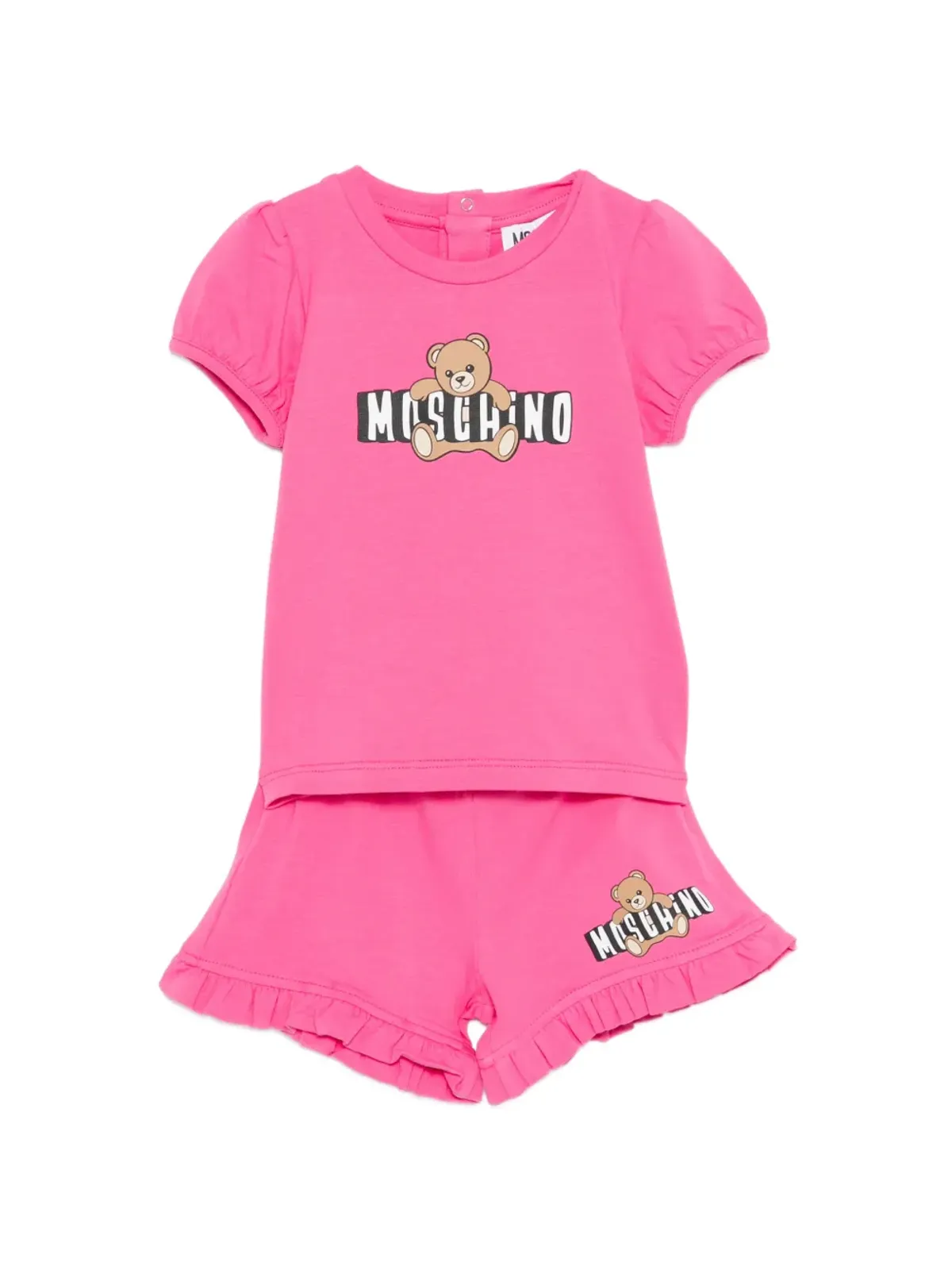Moschino Kids テディプリントショーツセット - 画像1