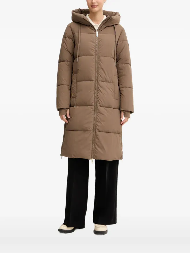 Mos Mosh Mos Mosh MMOllie Terma hooded quilted coat - Brownの商品画像