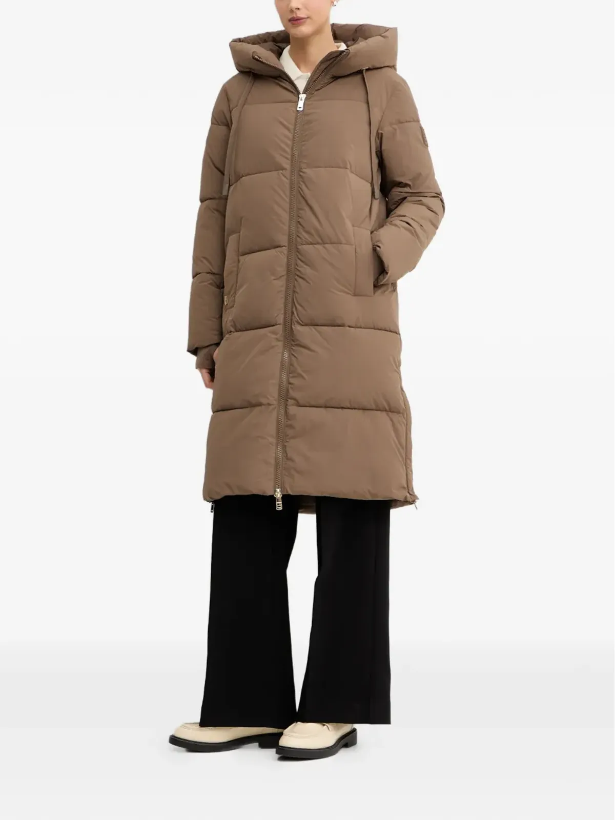 Mos Mosh MMOllie Terma hooded quilted coat - Brown - 画像2