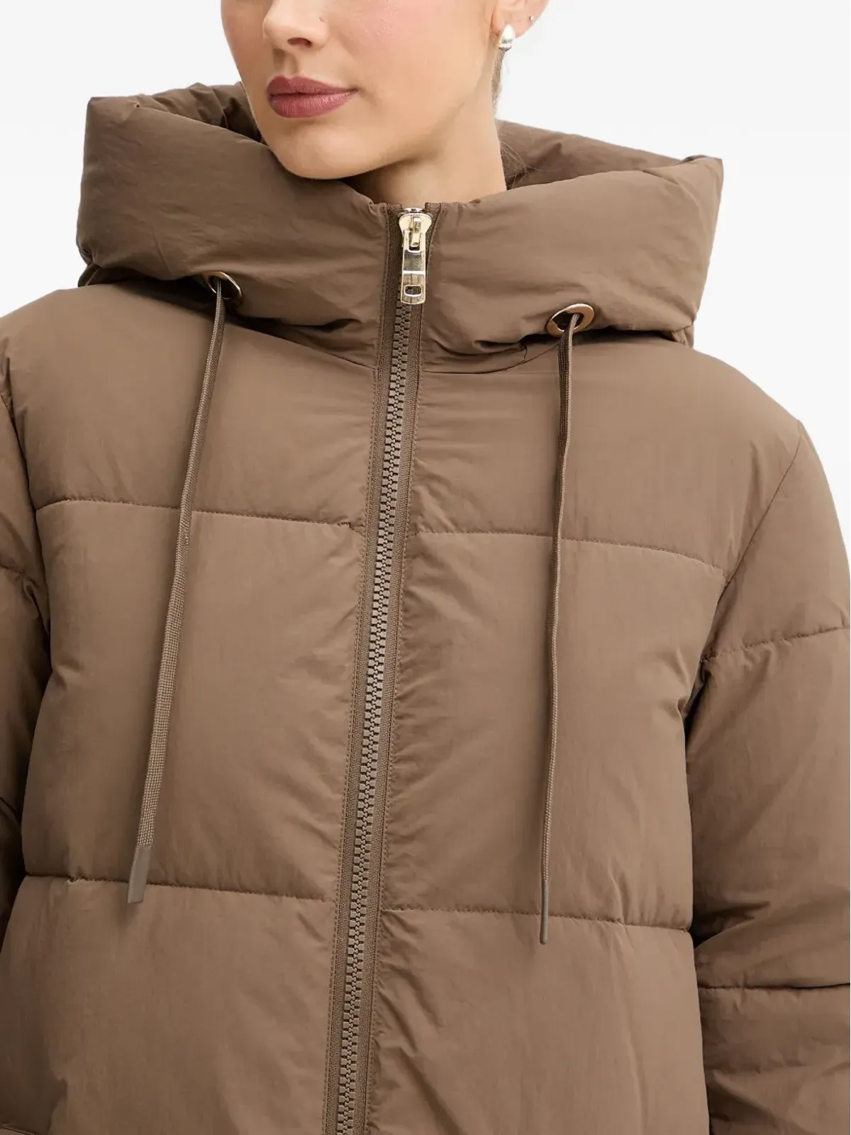 Mos Mosh MMOllie Terma hooded quilted coat - Brown - 画像4