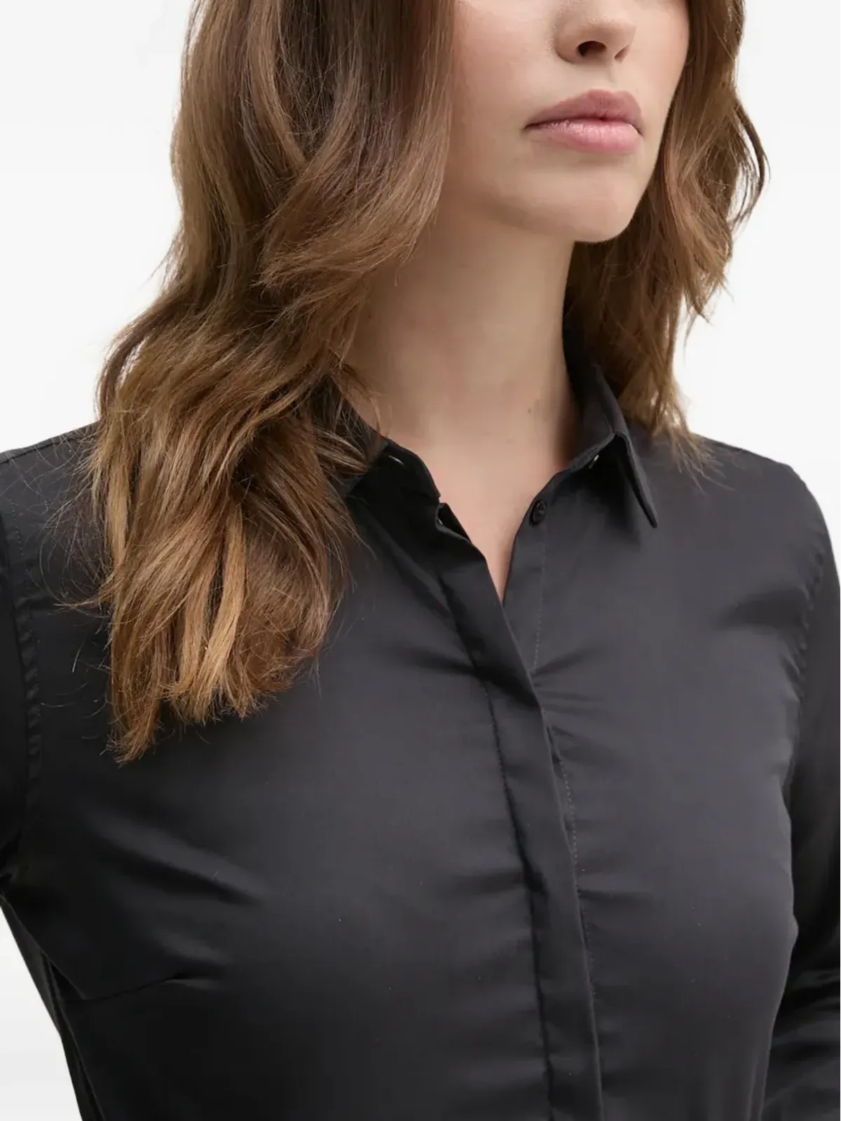 Mos Mosh MMMattie ruffled-cuff shirt - Black - 画像4