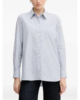 Mos Mosh MMElinda striped shirt - White - サムネイル1