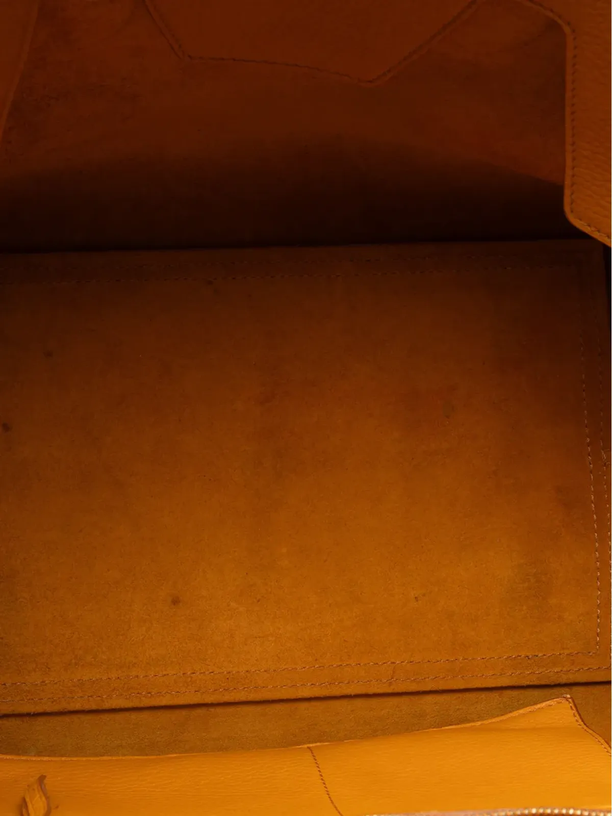 Celine Pre-Owned 2013 Small Grained Calfskin Tie Knot handbag - Yellow - 画像5