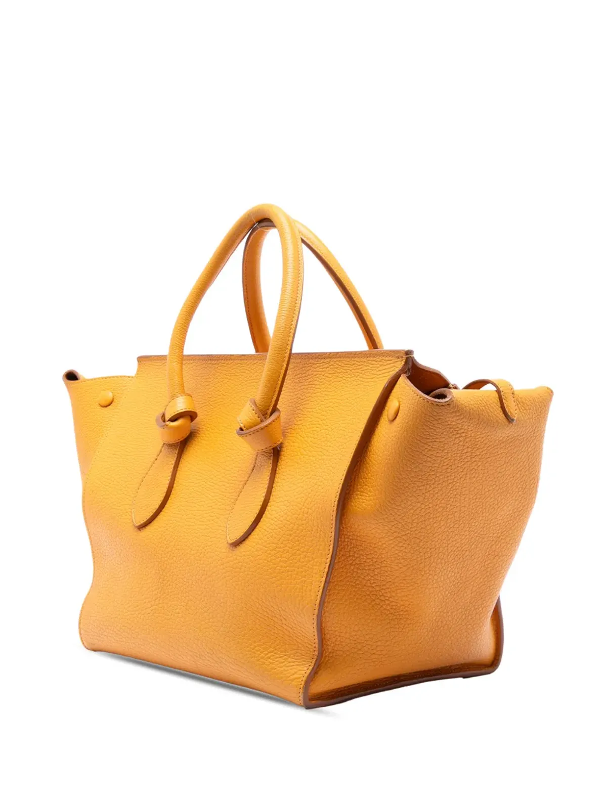 Celine Pre-Owned 2013 Small Grained Calfskin Tie Knot handbag - Yellow - 画像3