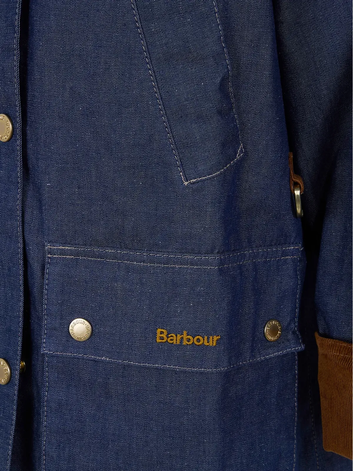 Barbour アスカー コーデュロイ襟付き デニムコート - 画像3