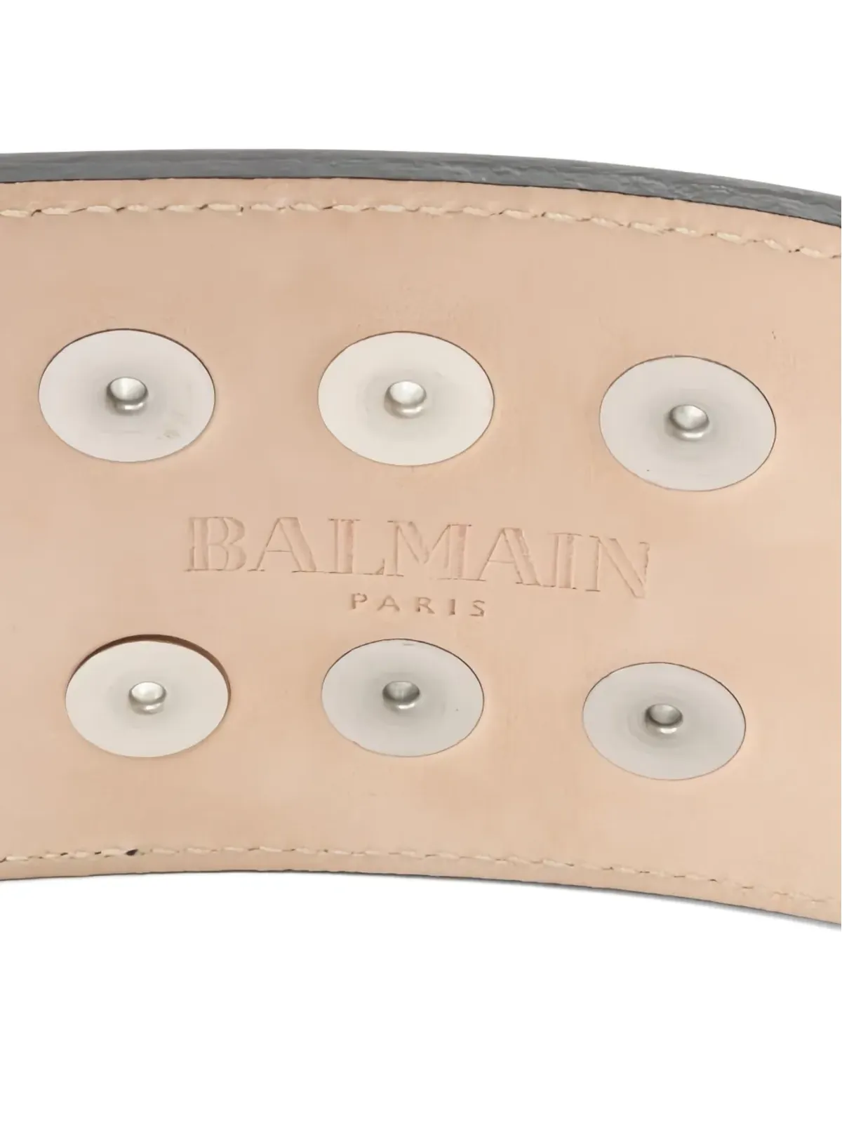 Balmain Pre-Owned 2010年代 チェーンレザーベルト - 画像4