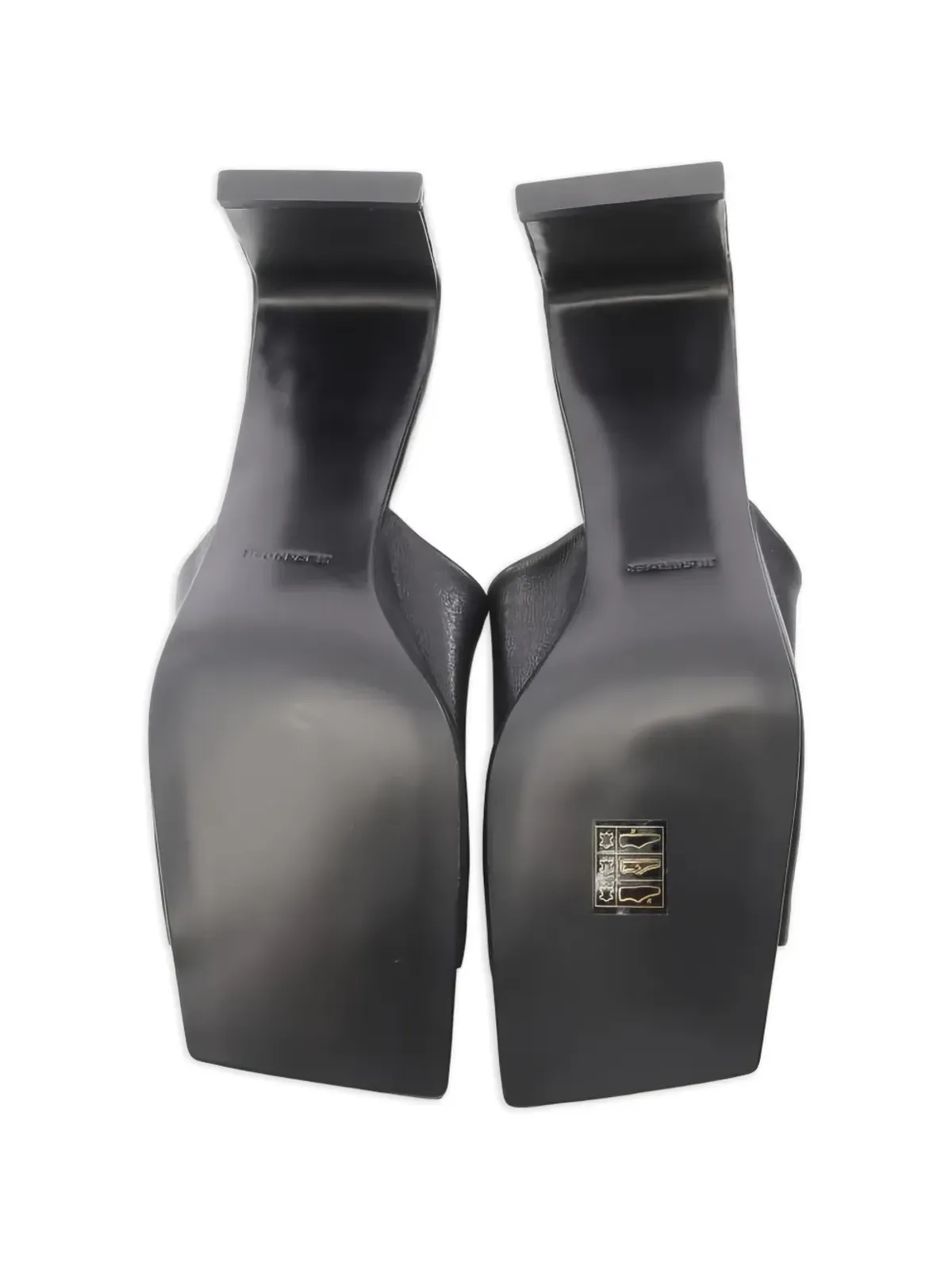 Jil Sander Pre-Owned 2020s スカルプドヒール レザーサンダル ブラック - 画像4